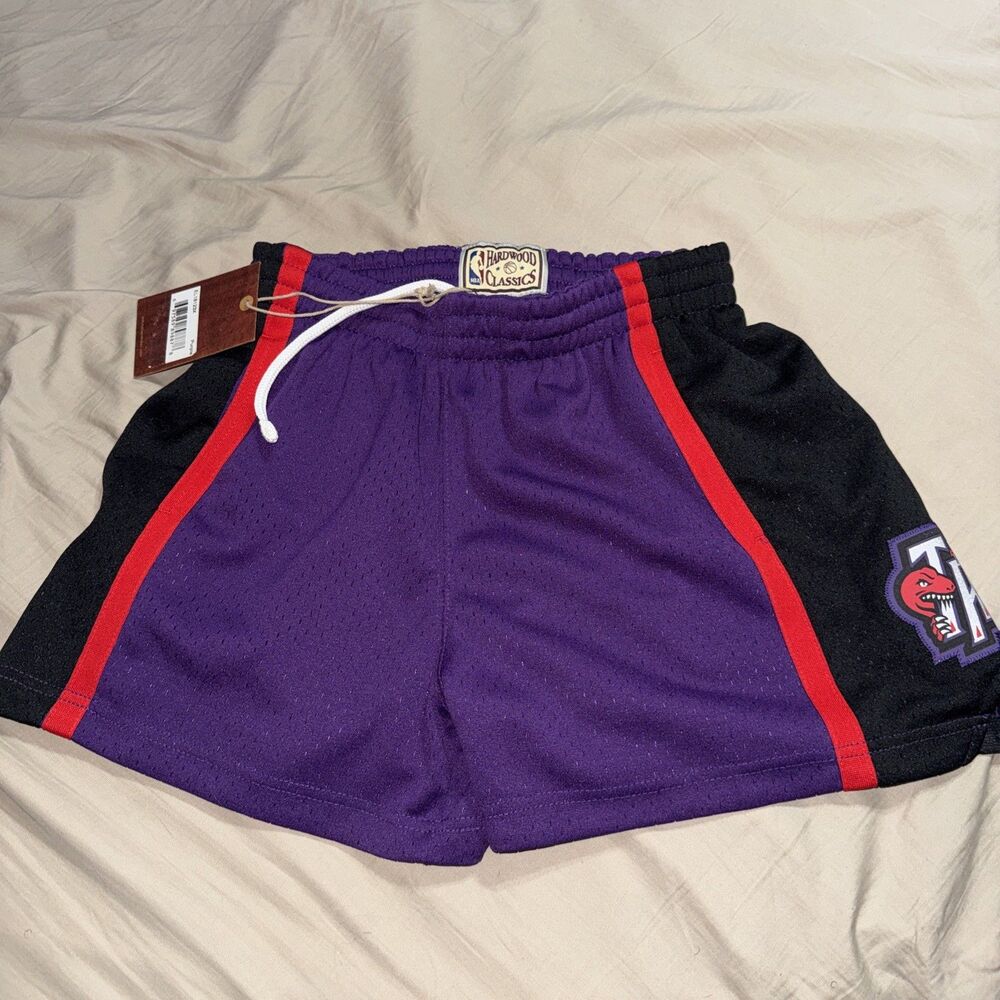 Women Mitchell & Ness NBA Toronto Raptors Swingman Shorts Hardwood Classic Small